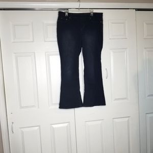 Vintage flare bottom denim jeans